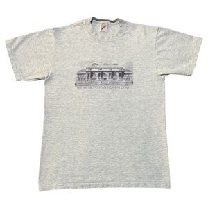 Vintage 90s Metropolitan Museum NYC Art T-Shirt Size Large Jerzees Met USA Made